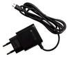 Caricabatterie Alimentatore Micro USB 5V 1A per Smartphone Tablet Nero