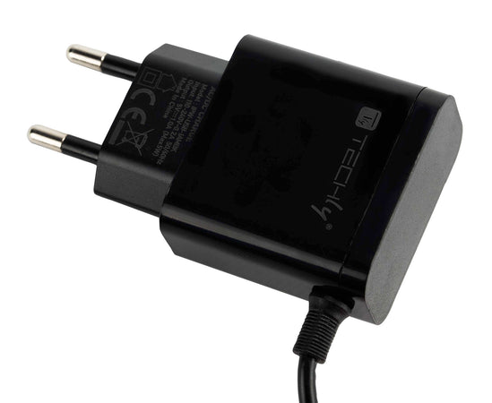 Caricabatterie Alimentatore Micro USB 5V 1A per Smartphone Tablet Nero