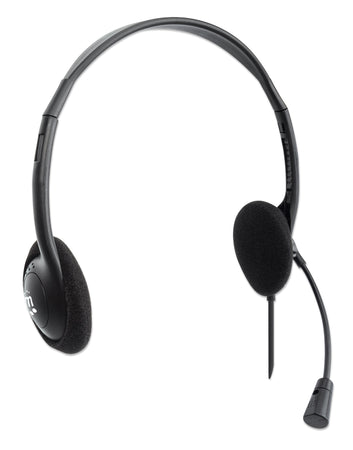 Cuffia Stereo On Ear USB con Microfono Cavo 1.5m Nero