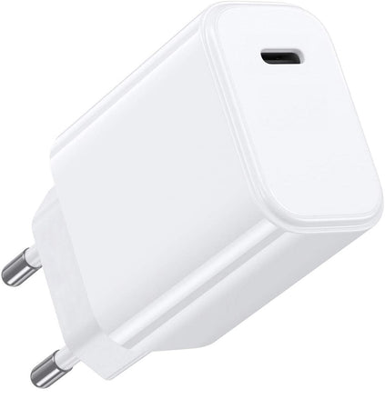 Caricabatterie USB-C&trade 25W Ricarica Rapida Bianco
