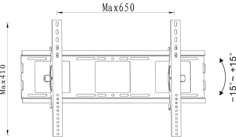 Supporto a Muro per TV LED LCD 32-70'' Inclinabile
