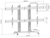 Supporto a Pavimento per 4 TV LCD/LED 32-55'' per Video Wall