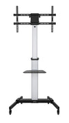 Carrello TV 37''-86'' Multimediale in Alluminio Regolabile in Altezza
