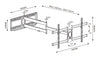 Supporto a Muro Extra Long Full Motion per TV 42-80''