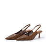 Emanuelle Vee slingback Divina laserato cuoio 218 12