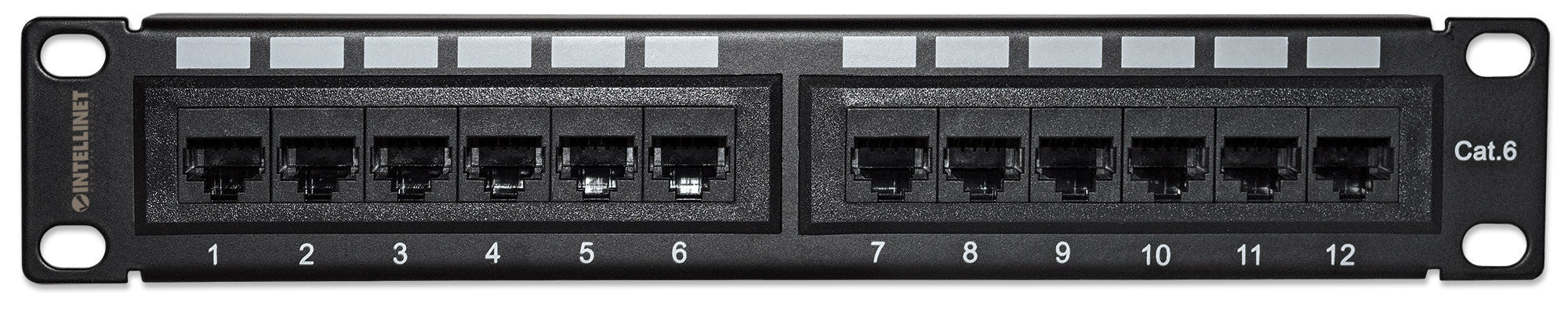 Pannello Patch per Rack 10'' 12 Porte UTP Cat.6 1HE