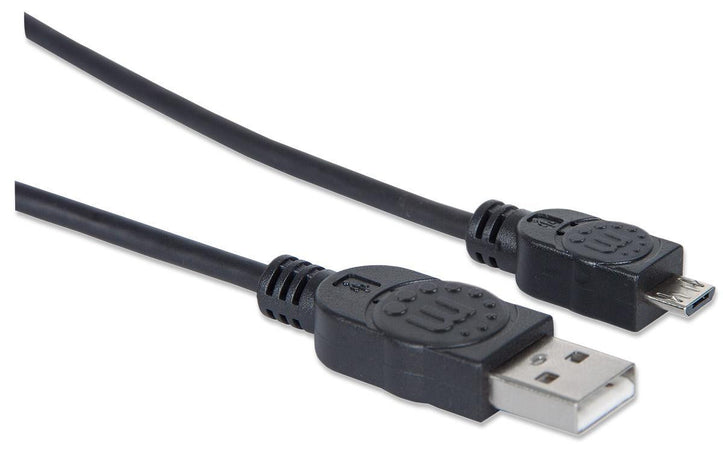 Cavo USB 2.0 A maschio/Micro B maschio 3 metri Nero