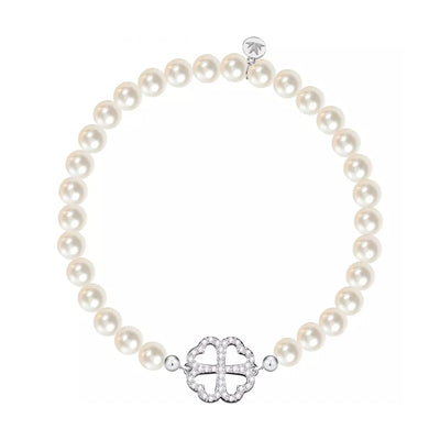 Bracciale MORELLATO Gioia perle quadrifoglio