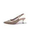 Emanuelle Vee slingback Divina laserato laminato gold 218 12