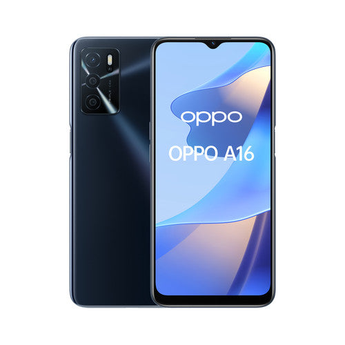 OPPO A16 Smartphone, AI Triple Camera 13+2+2 MP, 6.52” 60HZ Display, 5000mAh, SuperVOOC + Power Saving, RAM 3GB + ROM 32GB expan