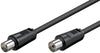 Cavo Antenna TV M/F 1,5 m nero