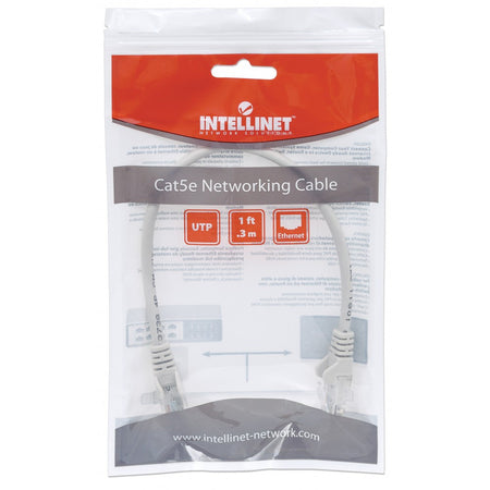 Cavo di rete Patch in Rame Cat. 5e Grigio UTP 0,5 m