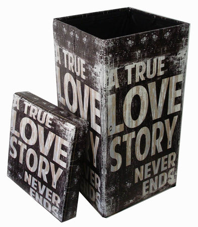 Biscottini Pouf Contenitore Richiudibile Ecopelle Biscottini 32x32x60 Organizzatore Casa