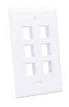 Placca Porta Frutti 6 Posti Mod.503 Bianco