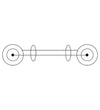 Cavo Bnc RG59 75 Ohm M/M 1 mt