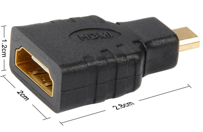 Adattatore HDMI Femmina a Micro HDMI Tipo D Maschio