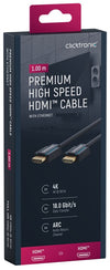 Cavo HDMI High Speed Ethernet A/A M/M 1 m Alta Qualità