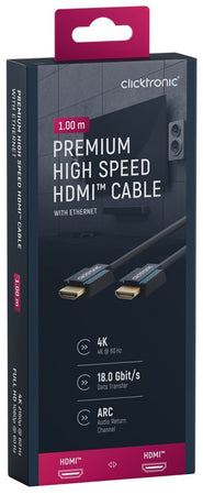 Cavo HDMI High Speed Ethernet A/A M/M 1 m Alta Qualit&agrave