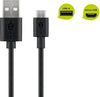 Cavo USB 2.0 Spiralato A maschio/microB 5 pin maschio 1m Nero
