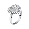 Anello MORELLATO donna Dolcevita acciaio cuore pavé
