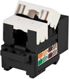 Frutto Keystone RJ45 Cat.5E UTP IDC 90° Nero