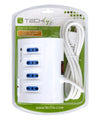 Multipresa da Tavolo 4 prese Italiane Bipasso 2 Schuko e 2 USB Bianca