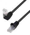 Cavo di Rete Patch Connettore Angolato 90° CCA Cat. 5E UTP 10m Nero