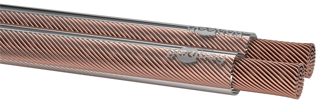Cavo Audio per diffusori acustici Trasparente 0,75 mm² matassa 100mt