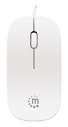 Mini Mouse Ottico USB Silhouette Cavo 1,2m Bianco