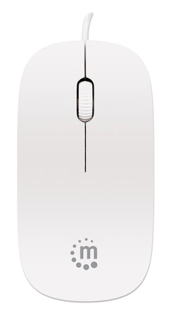 Mini Mouse Ottico USB Silhouette Cavo 1,2m Bianco