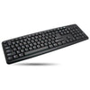 Tastiera 104 tasti USB layout americano Nero