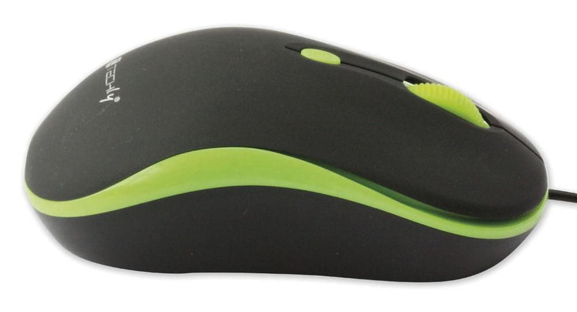 Mouse Ottico USB 800-1600 dpi Nero/Verde