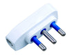 Spina ribassata 2P+T 16A Bianco
