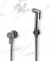 Kit idroscopino doccetta bidet moderno in ottone completo flessibile 120 support abs