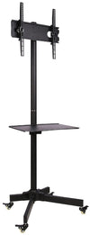 Supporto a Pavimento con Mensola Trolley TV LCD/LED/Plasma 23''-55''
