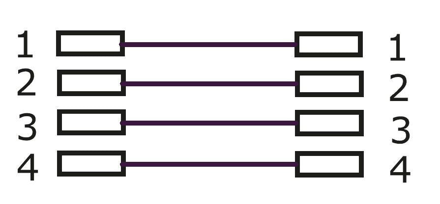 Cavo telefonico spiralato 4 mt RJ10 4P4C Bianco