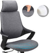 Sedia per Ufficio con Schienale Alto Design Moderno Grigio