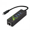 Adattatore Convertitore USB-C&trade Ethernet Gigabit con Hub 3 porte USB-A 3.0