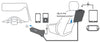 Caricatore da Auto 2 USB + 2 USB per Passeggeri Posteriori 24W