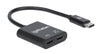 Adattatore Audio USB-C&trade Maschio 2x USB-C&trade Femmina