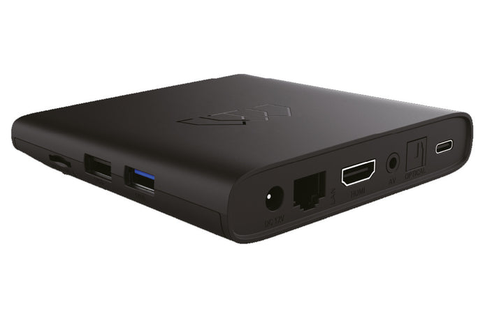 Decoder Smart AndroidTV BoxQ Google 4K Dolby con Dongle DVBT2