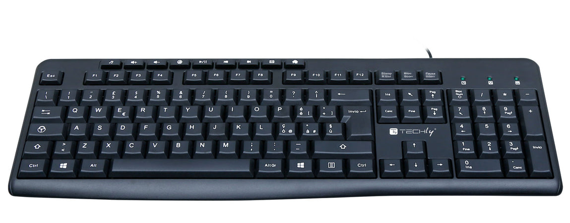Tastiera USB 104 Tasti + 9 Multimediali