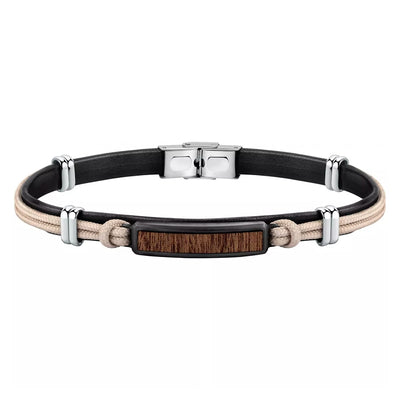 Bracciale SECTOR uomo Wood string beige - 22 cm