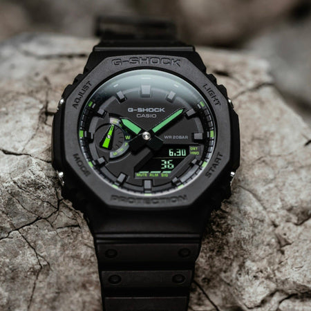 Orologio CASIO uomo G-Shock analogico digitale nero / verde
