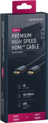 Cavo HDMI High Speed Ethernet A/A M/M 0,5 m Alta Qualità