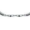 Bracciale MORELLATO uomo Tennis argento 925 / pietre nere