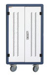 Carrello Stazione di Ricarica Ventilato 30 Notebook o Smartphone Bianco/Blu