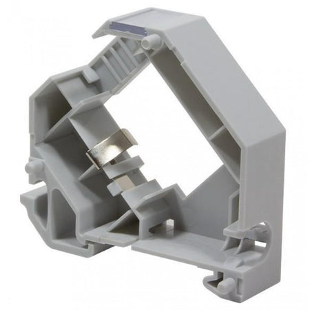 Adattatore keystone RJ45 per Barra DIN espandibile in Plastica con messa a terra