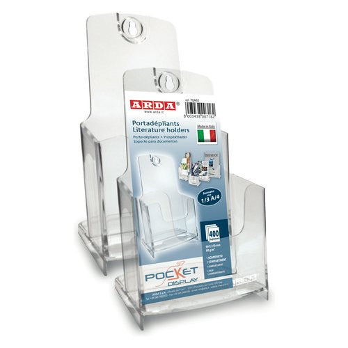 Porta depliant Arda 70A61 Modulare A6 Trasparente