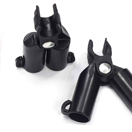 8 Pezzi Raccordi Connettori Traliccio Per Bastone Supporto Piante Snodabile 70° 11mm Con Forchetta Superiore